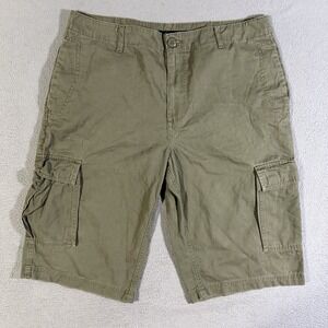 Sean John Cargo Shorts 36 Army Green Streetwear Military Paratrooper Baggy Y2K